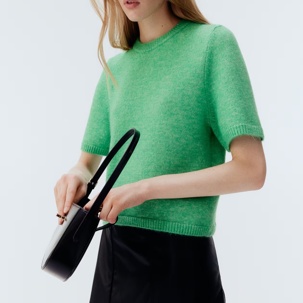 H&M Knit T-Shirt - Green